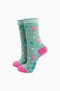 Multi Elephants & Flamingos Bamboo Socks Gift Set, Image 4 of 4