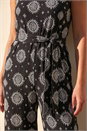 Black Petite Textured Jumpsuit, Image 4 of 4
