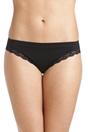 Black Camille Lingerie Black 2 Pack Seamless Soft Midi Briefs, Image 1 of 4