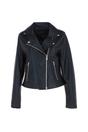 Black 'Caro' Real Leather Biker Jacket, Image 2 of 5