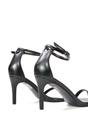 Black XY LONDON Black 'Emma' Strappy Stiletto High Heels With Ankle Strap, Image 5 of 6