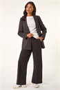 Aubergine Check Print Longline Blazer, Image 2 of 5