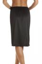 Black Camille Lingerie Black 24'' Cling Resistant Under Skirt Half Slip, Image 3 of 5