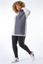 Black Curve Stripe Fleece Lined Leggings , Image 2 of 5