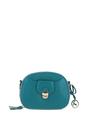 Green Real Leather Compact Crossbody Bag with Adjustable Strap, Image 1 of 4