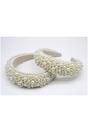 Ivory Ivory Mix Pearl Embellished Headband, Image 1 of 2