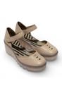 Grey Womens Durable Wedge Sandals-BISO305FLY, Image 5 of 5