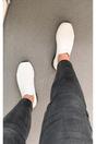 White iKrush White Jessi Slip On Sock Wedge Trainers, Image 2 of 8