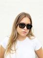 Black Navigator Retro Style Plastic Frame Sunglasses, Image 6 of 6