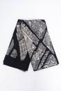 Black Sarta Black Architecture Print Lightweight Scarf, Image 4 of 4