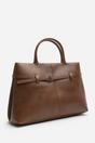 Tan Where's That From Tan Flores Luxury Structured Leather Tote Bag, Image 3 of 8