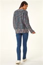 Multi Petite Contrast Knitted Jumper, Image 3 of 5