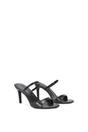 Black 'Kay' Slip On Stiletto Heel Mules With Open Toe, Image 3 of 6
