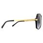 Black Michael Kors Black Square Black Gold Light Grey Gradient Sunglasses, Image 4 of 6