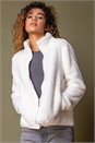 Ivory Soft Sherpa Fleece Jacket, Image 1 of 4
