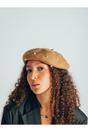Dark Orange Faux Pearl Felt Beret, Image 6 of 7