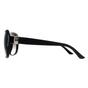 Black Salvatore Ferragamo Black Rectangle Black Grey Gradient Sunglasses, Image 3 of 4
