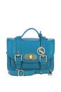 Turqouise Ashwood Leather Turqouise Stylish Real Leather Medium Satchel Bag, Image 1 of 4