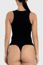Black Scoop Neck Sculpting Tank Stretch Fit, Image 5 of 5
