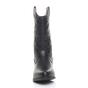 Black AJVANI Black Low Cuban Heel Embroidered Cowboy Western Boots, Image 6 of 6