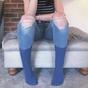 White 6 Pairs Ladies Plain Cotton Rich Dress Socks, Image 3 of 5