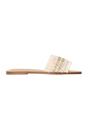 Neutral Nalani Embellished Flat Slides, Image 1 of 4