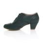 Teal AJVANI Teal Mid Heel Brogue Ankle Boots Shoe Boots, Image 3 of 6