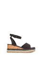 Brown XY LONDON Brown Platform Chunky Wedge Flatform Sandals With Ankle Strap, Image 1 of 6