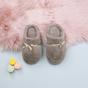 Mocha AJVANI Mocha Fleece Mules Slippers, Image 3 of 5