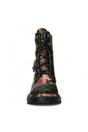 Black Womens Gothic Ankle High Boots-INCAS-036, Image 5 of 7
