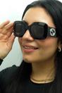 Black Gucci Black Square Black with Silver Grey GG1695S, Image 6 of 6