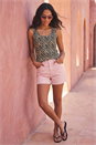 Natural  Animal Print Textured Vest Top, Image 2 of 4