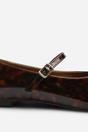 Tortoishell Novalee Pointed Toe Mary Jane Front Strap Ballet Flats, Image 6 of 7