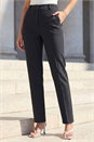 Charcoal Long Straight Leg Trousers, Image 2 of 4