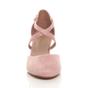 Light Pink AJVANI Light Pink Mid Heel Crossed Straps Court Shoes, Image 6 of 6