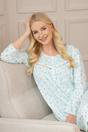 Mint Camille Lingerie Mint Jersey Long Sleeve Floral Print Nightdress, Image 5 of 5