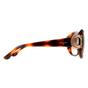 Brown Salvatore Ferragamo Brown Oval Tortoise Brown Gradient Sunglasses, Image 4 of 4