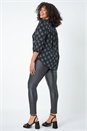 Silver Curve Glitter Sparkle Tunic Top, Image 5 of 6