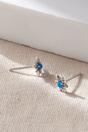 Silver Mia Gioielli Silver Sterling Silver Opal Starburst Studs, Image 3 of 3