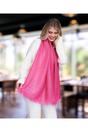 Pink Hallie - Pearlescent Occasion Scarf - Hot Pink, Image 1 of 1