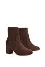 Brown XY LONDON Brown 'Rogue' Mid Block Heeled Ankle Booties, Image 3 of 6