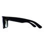 Black Ray-Ban Black Rectangle Rubber Black Silver Mirror Polarized RB4165 Justin, Image 3 of 3
