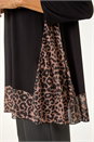 Natural  Animal Print Mesh Hem Tunic, Image 5 of 5
