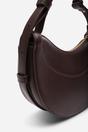 Dark Brown Envie Crescent Faux Leather Shoulder Bag, Image 5 of 6