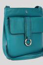 Teal 'Heaven' Real Leather Cross Body Bag, Image 2 of 4