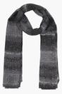 Black Speckled Ombre Striped Lightweight Scarf, Image 1 of 4