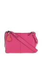 Raspberry 'Squisita' Two Sections Real Leather Shoulder Bag, Image 1 of 4
