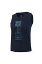 Navy Harmonic Mandala Lotus Bamboo Vest Top, Image 3 of 3