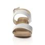Silver AJVANI Silver Mid Wedge Heel Strappy Slingback Sandals, Image 6 of 6