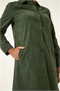 Green Corduroy Tunic Shirt Dress, Image 5 of 5